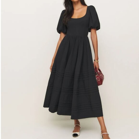 Reformation Everlyn Dress Black - Size 2 - Picture 1 of 1